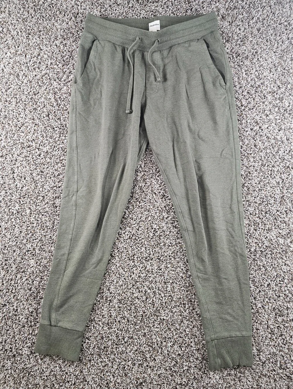 MeUndies Mens Sz M Jogger Style Pajama pants Solid Olive Green